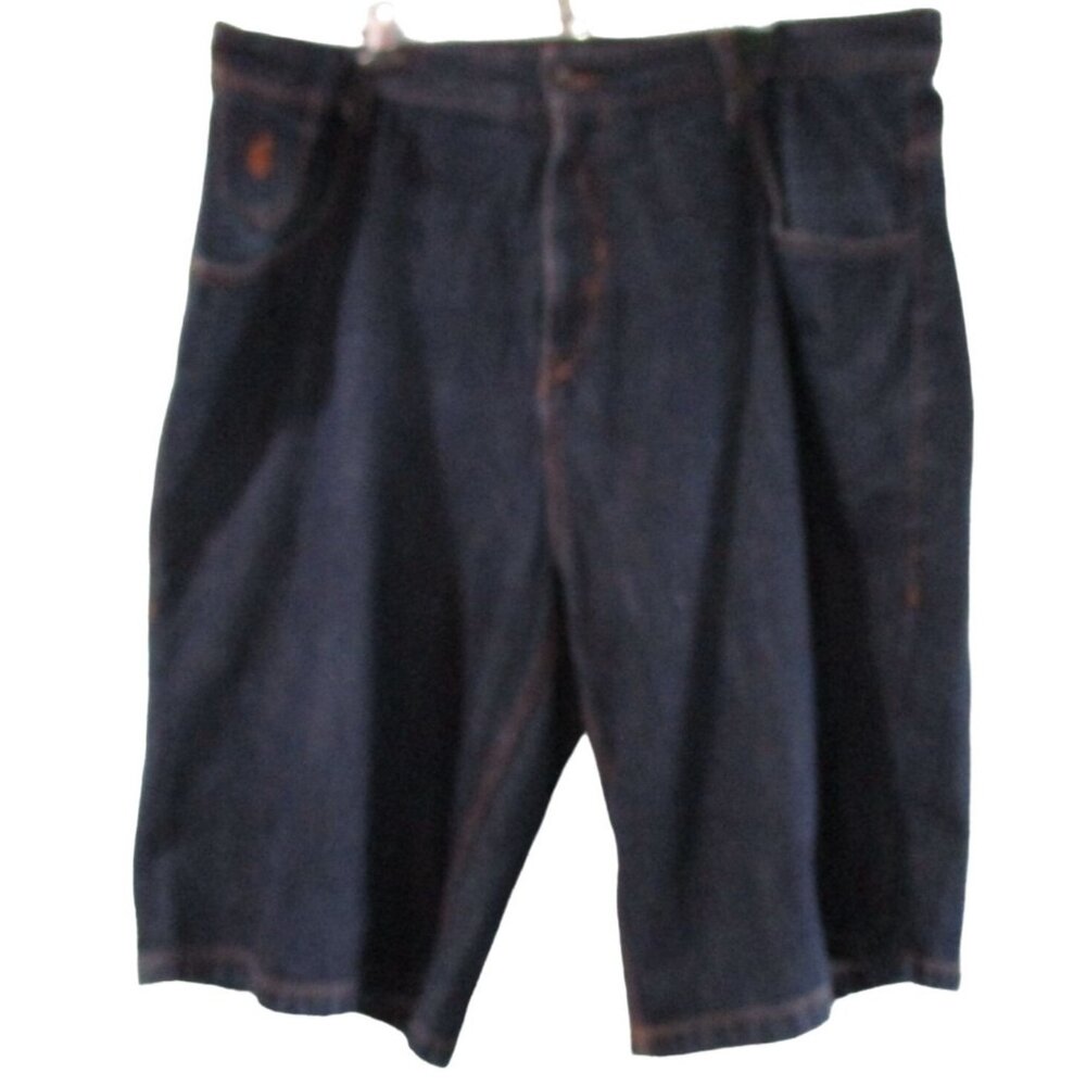 Rocawear Men's 44 Regular Fit Dark Blue Denim Shorts Vintage Y2K GUC